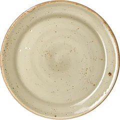 Тарелка «Крафт Грин» мелкая фарфор D=25,H=2см зелен.