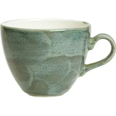 Tea cup “Revolution Jade”  porcelain  350 ml  D=10.5 cm  green, beige.