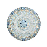 Тарелка «Мозаик» с бортом фарфор D=28см разноцветн.