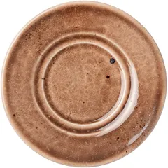 Saucer “Marron Reativo”  porcelain  D=155, H=20mm  brown, beige.