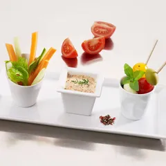 Блюдо «Тайм сквэа» прямоугольное фарфор ,H=15,L=263,B=130мм белый, изображение 4