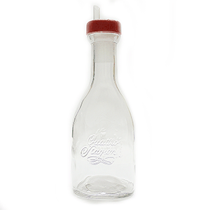 Бутылка для масла и уксуса стекло,пластик 0,55л D=85,H=230,L=70,B=70мм прозр.