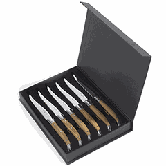 Gift set of knives, handle (olive wood[6pcs]