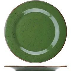 Plate “Punto Verde”  porcelain  D=26cm