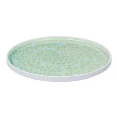 Тарелка «Фрост» с бортом фарфор D=280,H=18мм зелен., Цвет: Зеленый, Диаметр (мм): 280, изображение 2