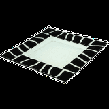 Блюдо сервировочное «Сафари» стекло ,L=20,B=20см прозр.,черный