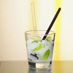 Мешалка «Темпер»[50шт] пластик ,L=17см черный, изображение 2