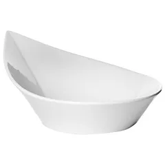 Salad bowl “Kunstwerk”  porcelain  1.3 l , H=55, L=233, B=290mm  white