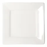 Тарелка «Кунстверк» квадратная фарфор ,H=20,L=255,B=255мм белый