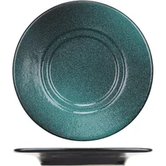 Universal saucer “Emerald Milky Way”  porcelain  D=15.5 cm  emerald., black