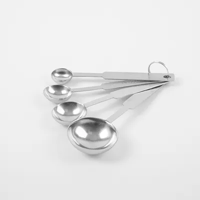 Ложка мерная (набор)[4шт] сталь нерж. D=42,L=130мм металлич., изображение 4