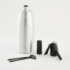 Сифон для газирования воды алюмин.,пластик 1л, изображение 4