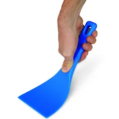 Flexible heat-resistant spatula plastic ,L=27/10,B=10cm blue