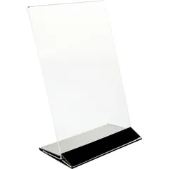 Stand stand d/menu A4 oblique plastic ,H=31,L=15,B=21cm transparent,black