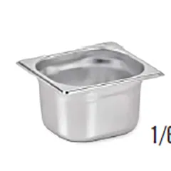 Гастроемкость GN 1/6 сталь нерж. ,H=15см