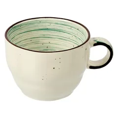 Чашка чайная «Пастораль» фарфор 190мл D=85/55,H=55мм зелен.