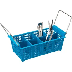 Кассета для столовых приборов «Проотель» с ручками 8 ячеек полипроп. ,H=12,L=42,B=21см синий, изображение 2