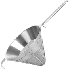 Conical sieve  stainless steel  D=20, H=15, L=41 cm  metal.