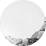 Тарелка «Фрагмент Ардуаз» мелкая фарфор D=25,5см белый,серый