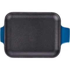 Сковорода для подачи прямоуг. чугун ,H=2,L=16,B=13см синий,черный, изображение 2