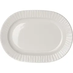 Блюдо «Нестор» овальное фарфор ,H=2,L=28,B=20см белый