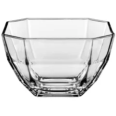 Salad bowl “Canova” square  glass  3.34 l , H = 13.5, L = 22, B = 22 cm  clear.