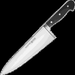 Нож поварской «Глория Люкс» сталь ,L=455/260,B=65мм черный,металлич.