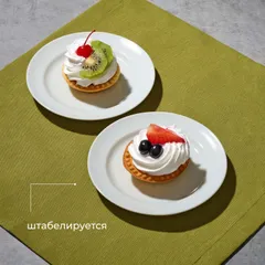 Тарелка пирожковая «Идиллия» фарфор D=15,H=2см белый, изображение 4