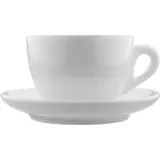 Кофейная пара «Верона» фарфор 260мл ,H=65мм белый