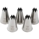 Насадка кондитерская «Открытая звезда»[5шт] сталь нерж. D=30/12,H=50мм