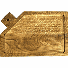 Доска для подачи брашированная дуб ,H=25,L=300,B=190мм