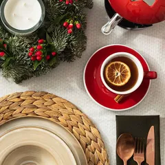 Блюдце «Тулип» фарфор D=15см красный, изображение 3