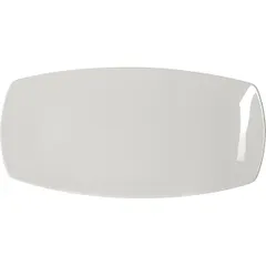 Блюдо «Опшенс» прямоугольное фарфор ,H=15,L=405,B=205мм белый