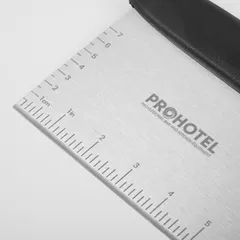 Шпатель кондитерский сталь нерж.,пластик ,H=0,8,L=165,B=125мм металлич.,черный, изображение 3