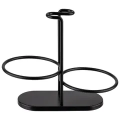 Салатник на подставке набор[2шт] пластик,сталь нерж. 250мл ,H=19,L=23,5,B=12,5см черный, изображение 4