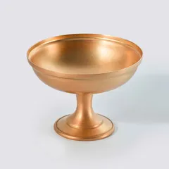 Креманка «Брасс» на ножке латунь 200мл D=110,H=85мм золотой