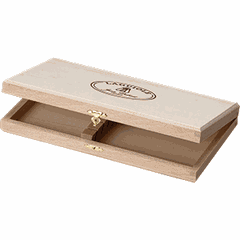 Box for knives  wood , H=35, L=260, B=140mm  beige.
