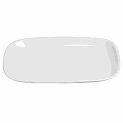 Блюдо «Магнум» прямоугольное банкетное фарфор ,H=45,L=480,B=310мм белый