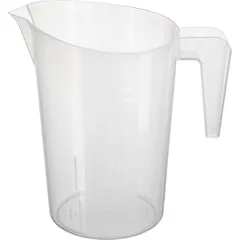 Стакан мерный с ручкой пластик 2л ,H=23,L=22,B=15см белый