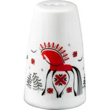 Pepper shaker “Mezen” Prince Koni porcelain 70ml D=50,H=82mm white,red