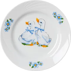 Plate “Goslings” small  porcelain  D=17.5cm