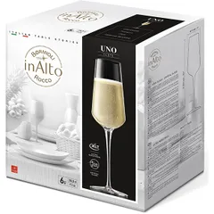 Бокал-флюте «Инальто Уно» стекло 285мл D=74,H=243мм прозр., изображение 3