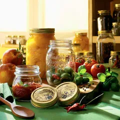 Банка «Кватро Стаджони» круглая с крышкой стекло,металл 250мл D=84,H=93мм прозр., изображение 4