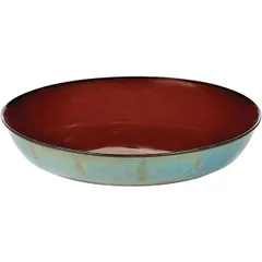 Deep dish ceramics D=175,H=30mm brown,gray