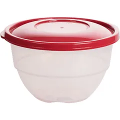 Bowl with lid polyprop. 3.3l D=22.3,H=14.3cm bordeaux