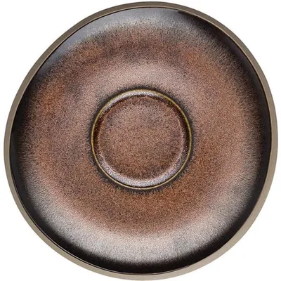 Блюдце (к чашке арт.21540-405252-64742) керамика D=15см коричнев.,красный