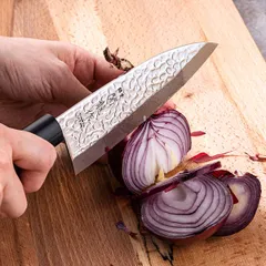 Нож кухонный «Нара» односторонняя заточка сталь нерж.,дерево ,L=285/150,B=49мм металлич.,тем.дерево, изображение 3