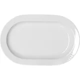Блюдо «Карат» овальное фарфор ,H=8,L=240,B=155мм белый