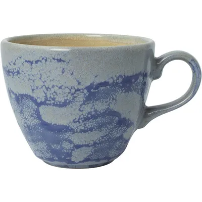 Чашка чайная «Аврора Революшн Блюстоун» фарфор 228мл D=9см синий,бежев., Объем по данным поставщика (мл): 228