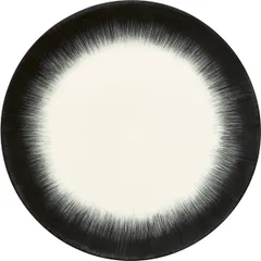 Plate “De” No. 5  porcelain  D=28cm  cream, black